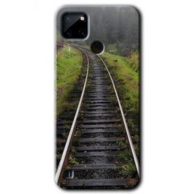 Realme C21 Tren Yolu Baskılı Uyumlu Silikon Kılıf