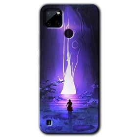 Realme C21 Wanderer Silhouette Baskılı Uyumlu Silikon Kılıf
