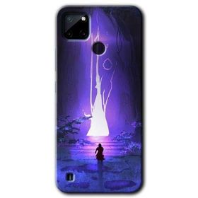 Realme C21 Wanderer Silhouette Baskılı Uyumlu Silikon Kılıf