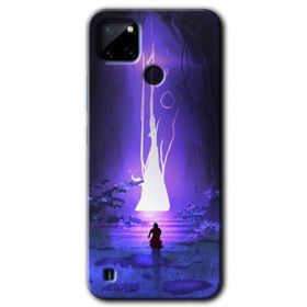Realme C21 Wanderer Silhouette Baskılı Uyumlu Silikon Kılıf