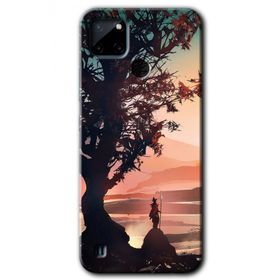 Realme C21 Yalnız Savaşcı Baskılı Uyumlu Silikon Kılıf