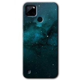 Realme C21 Yıldızlararası Baskılı Uyumlu Silikon Kılıf
