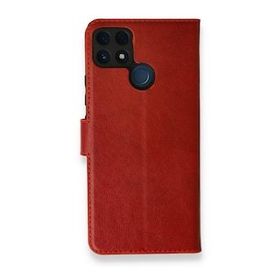 Realme C25 Kırmızı Trend S Plus Kapaklı Kılıf