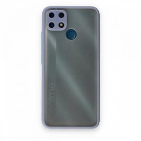 Realme C25 Montreal Silikon Kapak Gri Kılıf