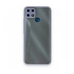 Realme C25 Montreal Silikon Kapak Gri Kılıf