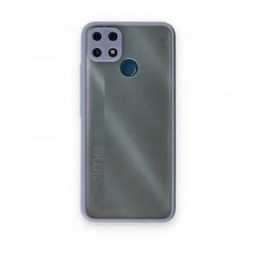 Realme C25 Montreal Silikon Kapak Gri Kılıf