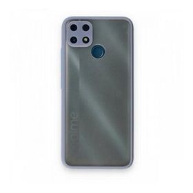 Realme C25 Montreal Silikon Kapak Gri Kılıf