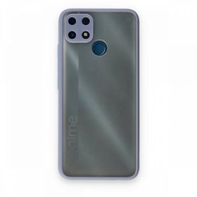 Realme C25 Montreal Silikon Kapak Gri Kılıf