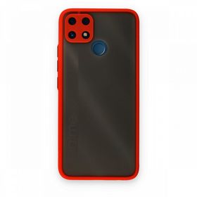 Realme C25 Montreal Silikon Kapak Kırmızı Kılıf