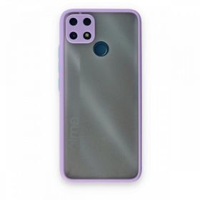 Realme C25 Montreal Silikon Kapak Mor Kılıf