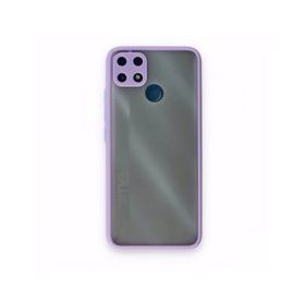 Realme C25 Montreal Silikon Kapak Mor Kılıf