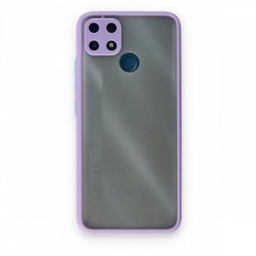 Realme C25 Montreal Silikon Kapak Mor Kılıf