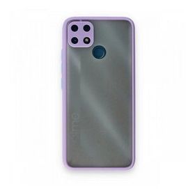 Realme C25 Montreal Silikon Kapak Mor Kılıf