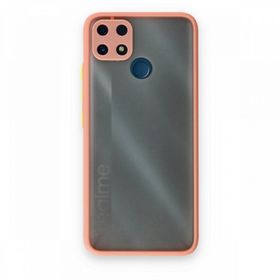 Realme C25 Montreal Silikon Kapak Pembe Kılıf