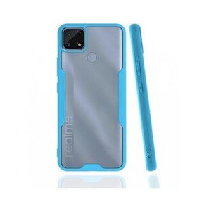 Realme C25 Platin Silikon Mavi Kılıf