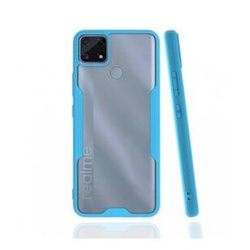 Realme C25 Platin Silikon Mavi Kılıf