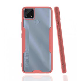 Realme C25 Platin Silikon Pembe Kılıf