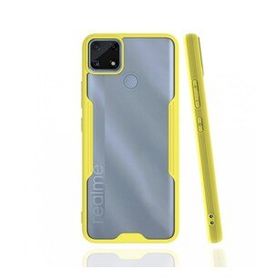 Realme C25 Platin Silikon Sarı Kılıf