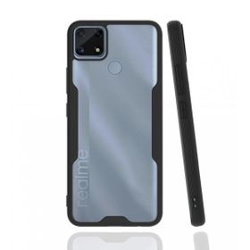 Realme C25 Platin Silikon Siyah Kılıf