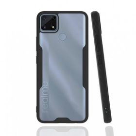 Realme C25 Platin Silikon Siyah Kılıf