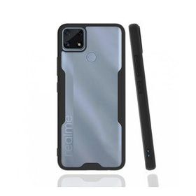 Realme C25 Platin Silikon Siyah Kılıf