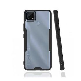Realme C25 Platin Silikon Siyah Kılıf