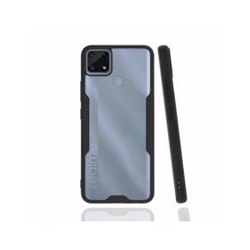 Realme C25 Platin Silikon Siyah Kılıf