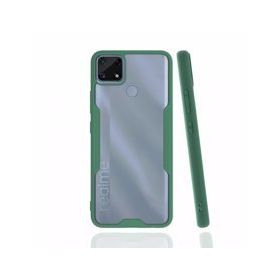 Realme C25 Platin Silikon Yeşil Kılıf