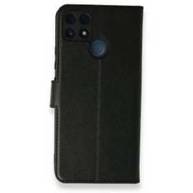 Realme C25 Trend S Plus Kapaklı Siyah Kılıf