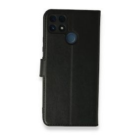 Realme C25 Trend S Plus Kapaklı Siyah Kılıf