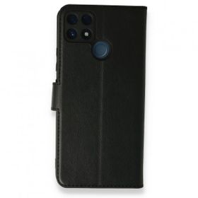 Realme C25 Trend S Plus Kapaklı Siyah Kılıf