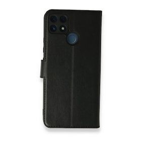 Realme C25 Trend S Plus Kapaklı Siyah Kılıf