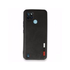 Realme C25Y Loop Deri Silikon Siyah Kılıf