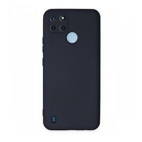 Realme C25Y Nano İçi Kadife Silikon Lacivert Kılıf