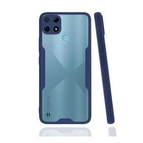Realme C25Y Platin Silikon Lacivert Kılıf