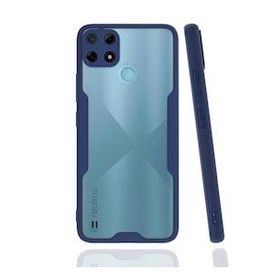Realme C25Y Platin Silikon Lacivert Kılıf