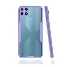 Realme C25Y Platin Silikon Lila Kılıf