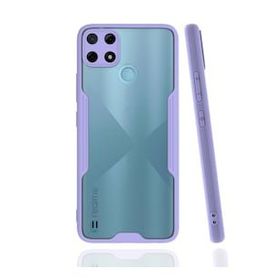 Realme C25Y Platin Silikon Lila Kılıf