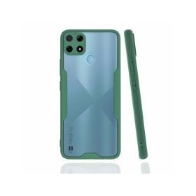Realme C25Y Platin Silikon Yeşil Kılıf