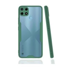 Realme C25Y Platin Silikon Yeşil Kılıf