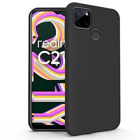 Realme C25Y Siyah Uyumlu Silikon Kılıf