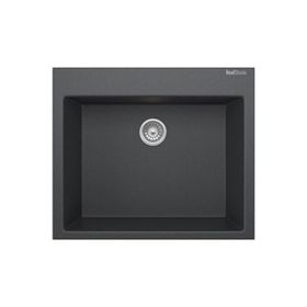 RealStone Didym 58 K002 60x53 cm Siyah Granit Tezgah Üstü Eviye