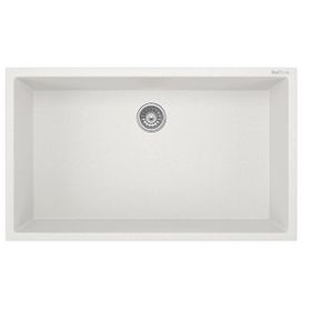 RealStone Gordion 76 K013 70.5x39 cm Tezgah Altı Beyaz Granit Eviye