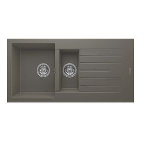 RealStone P005 Troya 100 Granit 100x50 cm Tezgah Üstü Gri Eviye