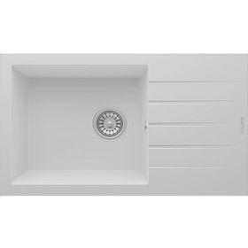 RealStone P010 Assos 76 Xl Beyaz Granit 76X43.5 cm Mutfak Eviyesi
