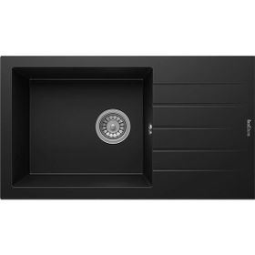 RealStone P010 Assos 76 Xl Siyah Granit 76X43.5 cm Mutfak Eviyesi