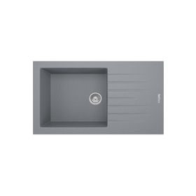 RealStone P011 Assos 86 XL 86x43.5 cm Tezgah Üstü Gri Granit Eviye