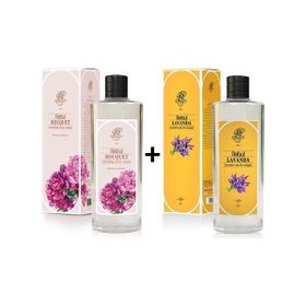 Rebul Bouquet 270 ml Cam Şişe Kolonya + Lavanta 270 ml Cam Şişe Kolonya