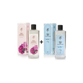 Rebul Bouquet 270 ml Cam Şişe Kolonya + Rebul Ice 270 ml Kolonya