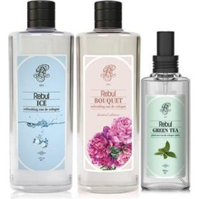 Rebul Bouquet 270 ml Cam Şişe Kolonya + Rebul Ice 270 ml Kolonya
